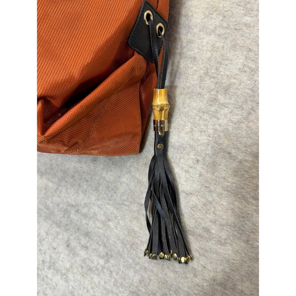 JEAN-PIERRE KLIFA for Anteprima-Nueva Shoulder Bag Nylon Orange Tassel Lined Hob - Picture 12 of 16